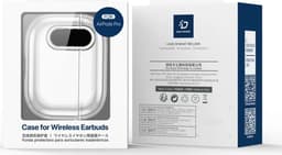 Dux Ducis PECL Hoesje Geschikt voor AirPods 4 met Aluminum Haak Transparant Blauw — thumbnail 5