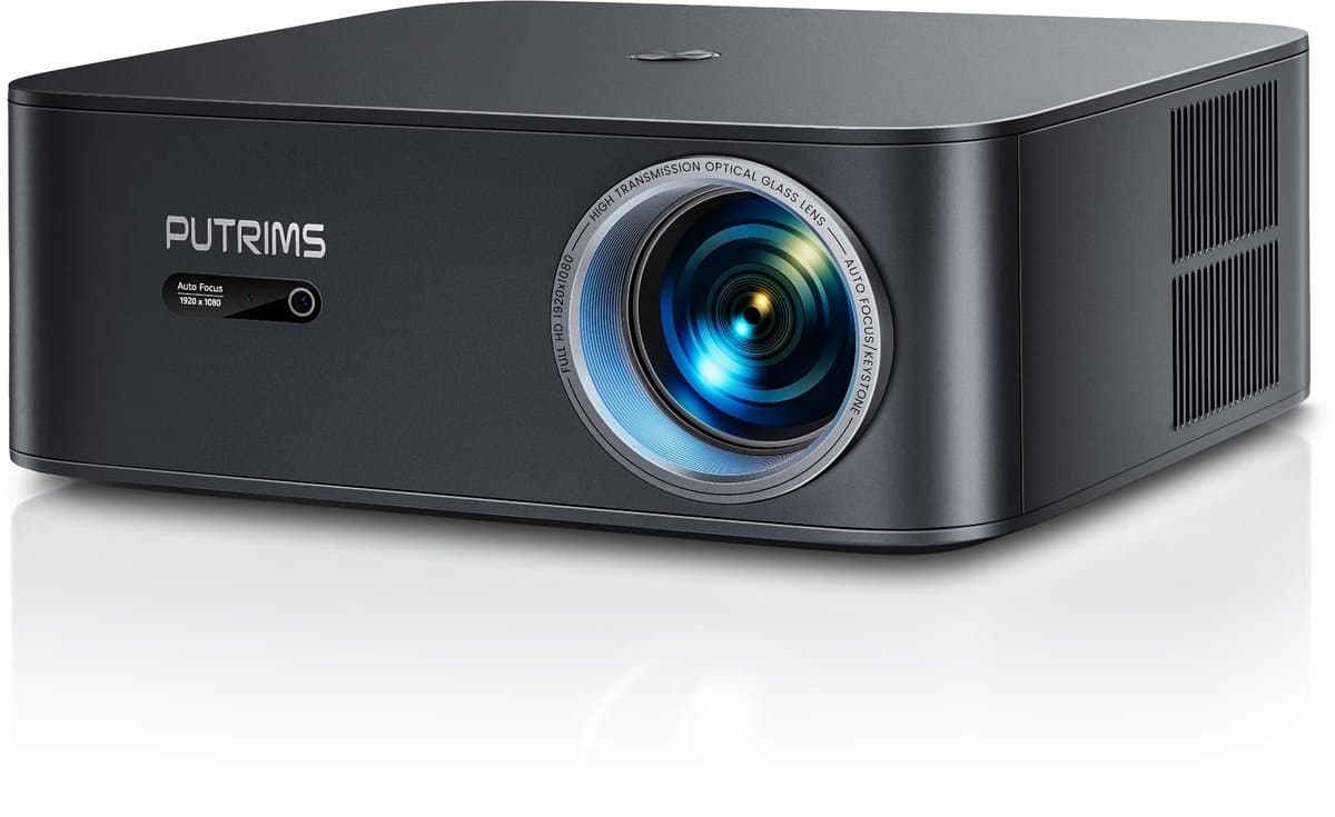 SnelShoppen - Slimme Projector 4K WiFi Bluetooth - 1500 ANSI, Full HD Native 1080p, Netflix Ready, Autofocus, Keystone-correctie, 50% Zoom, Spraakgest — afbeelding 1
