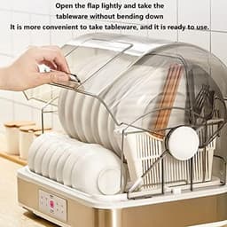 Compacte Mini Vaatwasser - Afwasmachine Droger - Hygiënisch Drogen - 360° Droogkracht - 28L Capaciteit - Wit — thumbnail 5