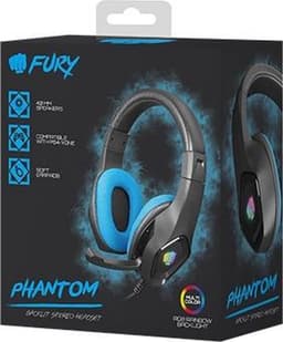 Headphones with Microphone Fury Phantom Black — thumbnail 5