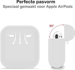Hoesje - Geschikt voor Apple Airpods 2 - Siliconen Dun Met Clip - Case Cover - Silicone Hoes - Glow in the dark — thumbnail 5