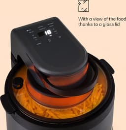 Klarstein Heteluchtfriteuse 2-in-1, Airfryer met Stoomfunctie, Heteluchtfriteuse met Snelle Opwarming, Airfryer met 6 Programma’s, Airfryer XL, Heteluchtfriteuse met Extra Accessoires, 5 L, 1250 W — thumbnail 4