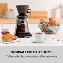 craft coffee weegschaal timer glazen kan filteropzet 600ml zwart/wit — thumbnail 3