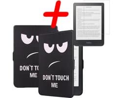 Hoes Geschikt voor Kobo Clara HD Hoesje Bookcase Cover Hoes Met Screenprotector - Hoesje Geschikt voor Kobo Clara HD Hoes Cover Case - Don't Touch Me