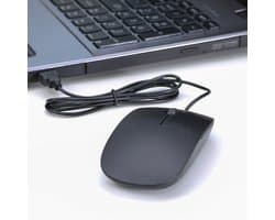 Muis | met snoer | Zwart | draad voor computer of laptop