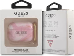 Guess Shiny Marmer AirPods Pro Case Roze — thumbnail 4