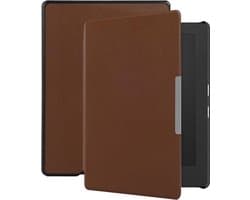 Lunso - Geschikt voor Kobo Aura H20 Edition 1 hoes (6.8 inch) - sleep cover - Bruin - (niet voor de Kobo Aura edition 1)
