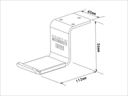 Multibrackets - Bureauhouder voor hoofdtelefoon - Koptelefoon ophangbeugel - zilver — thumbnail 4