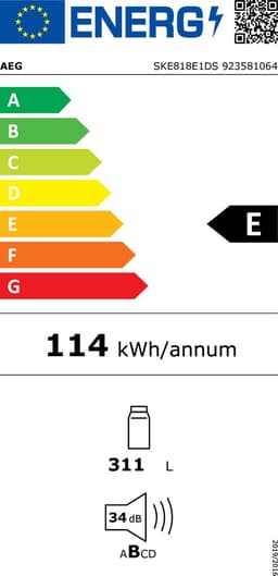 AEG SKE818E1DS - Inbouwkoelkast - 314 liter — thumbnail 7