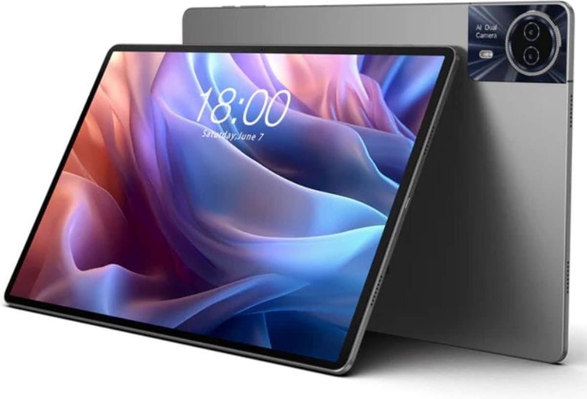 Teclast T65 Max Tablet – 13 inch IPS – 8GB RAM + 256GB – Android 14 – Octa Core – 10000mAh – WiFi – Grijs – Snel Laden (18W) — afbeelding 1