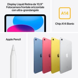 Apple iPad (2022) - Met USB-lader - 10.9 inch - WiFi - 64GB - Roze - 10e generatie — thumbnail 4