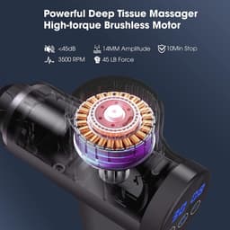 Stil elektrisch massageapparaat - voor rug nek schouder - 30 snelheden 6 koppen - pijnverlichting — thumbnail 5