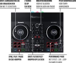 Numark Party Mix Live - DJ-controller / DJ-set met DJ-verlichting, DJ-luidsprekers en DJ-mixer voor Serato DJ Lite — thumbnail 5