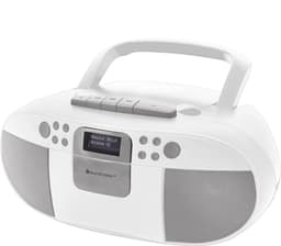 Soundmaster SCD7800WE - Boombox met DAB+/FM-radio, CD, MP3, USB en cassettespeler, wit — thumbnail 1