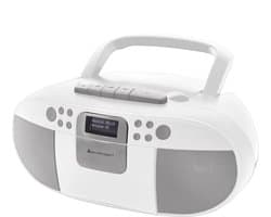 Soundmaster SCD7800WE - Boombox met DAB+/FM-radio, CD, MP3, USB en cassettespeler, wit