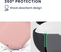 kwmobile cover voor oordopjes case - geschikt voor Samsung Galaxy Buds FE - Trendy beschermhoes draadloze oordopjes in oudroze — thumbnail 4