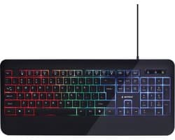 Gembird Gaming toetsenbord - RGB Led verlichting - Ultra slim Gaming keyboard voor Gaming PC
