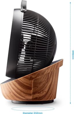 Clean Air Optima® CA-403 Smart - Wood Design Circulator Ventilator - Extreem stil! 10dB - BLDC motor - Slaapmodus - Aerodynamisch Vormgegeven - Automatische Oscillatiefunctie — thumbnail 4
