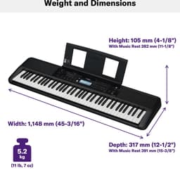 Yamaha PSR-EW320 - Keyboard - 76 toetsen — thumbnail 3