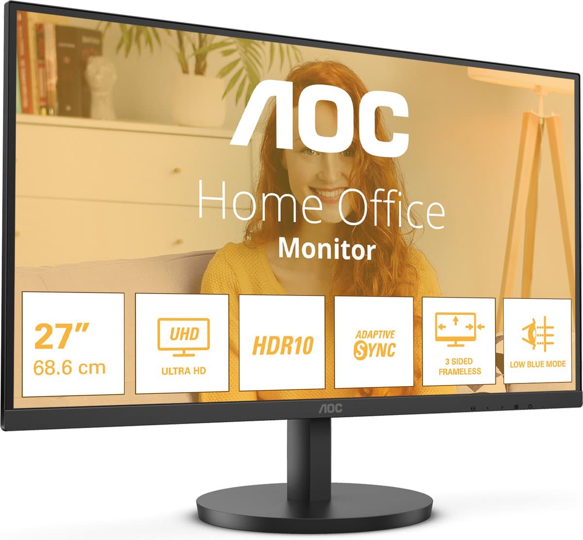 AOC B3 U27B3M - Ultra HD Monitor - 60hz - 27 inch — afbeelding 1