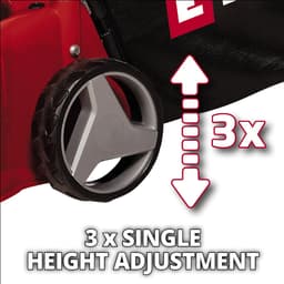 Einhell Benzine Grasmaaier GC-PM 40/2 - 132 cm³ - 2 kW - 4-takt - Maaibreedte: 40 cm - Aanbevolen gazonoppervlakte: tot 800 m² - 45 L opvangbak - Maaihoogte: 25-60 mm — thumbnail 3