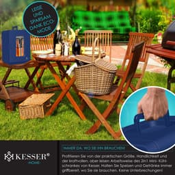 KESSER® Tafelmodel Koelkast 15 Liter AC DC 220-240V en 12V - Mini Koelkast Vrijstaand met Verwarmingsfunctie - Koelbox ideaal voor Auto en camperen - — thumbnail 11