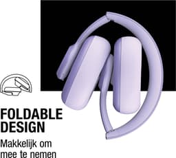 Fresh 'n Rebel Clam Ace – Draadloze Bluetooth Koptelefoon met Active Noise Cancelling - 60 uur Speeltijd - Met volume wiel - Dreamy Lilac — thumbnail 4