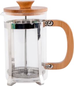 ITEM Cafetiere French Press 600 ml - bamboe - verse koffie - RVS filter - makkelijk in gebruik — thumbnail 1