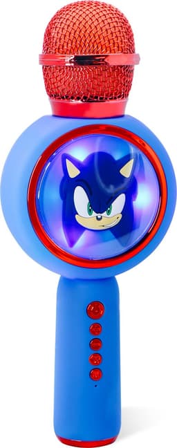 Sonic the Hedgehog - draadloze karaoke microfoon voor kinderen - oplichtend LED display - speaker - stemvervorming — thumbnail 2