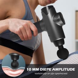 MelYas Massage Gun - 12 opzetstukken - Massage Pistool - Massage Pistool + Massagebal - Massage Apparaat - Massage - Relax - Sport Massage Apparaat - Massageapparaat - Incl. Massagebal - Massage Gun Professioneel - Sport - Touchscreen — thumbnail 3