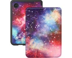 Hoes Geschikt voor Kobo Clara Colour Hoesje Bookcase Cover Hoes - Hoesje Geschikt voor Kobo Clara Colour Hoes Cover Case - Galaxy