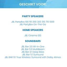 YONO Voedingskabel geschikt voor JBL Partybox 100/110/200/300/310/710/1000 - Netsnoer 1.80 M - Zwart — thumbnail 5