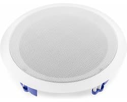 Plafond speaker - Power Dynamics CSAG8T inbouw speaker voor 100V systemen - 2-weg - 40W - 8 inch - Aluminium - Wit