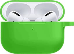 Hoesje - Geschikt voor Apple AirPods Pro 2 - met Clip - Siliconen Hoes - Silicone Case Cover - Groen — thumbnail 1
