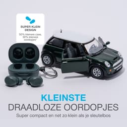 JLab JBuds Mini Draadloze Oordopjes - Bluetooth Oortjes Draadloos - 20 uur Batterijduur - Klein Design - Noise Cancelling Microfoon - Touch Sensoren - Multipoint - Groen — thumbnail 3