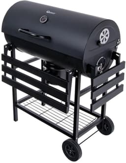 GEKO Barbecue met Thermometer - Vatenmodel - Opvouwbare Planken - Zwart - 71x45 cm Grillrooster — thumbnail 3