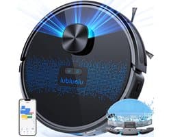 Lubluelu SL60D Robotstofzuiger met LDS9.0 LiDAR – 4000Pa Zuigkracht – 2-in-1 Stofzuiger & Dweil – App & Spraakbesturing
