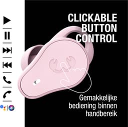 FRESH 'N REBEL Twins Move Sport In-ear Draadloze oordopjes Pastel Pink — thumbnail 4