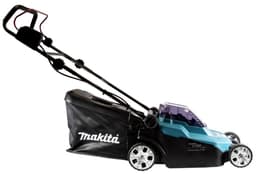 Makita DLM 382 PG4 accugrasmaaier 36 V ( 2x 18 V ) 38 cm 40 l + 4x accu 6.0 Ah + dubbele lader — thumbnail 5