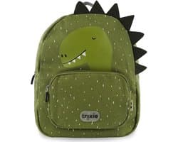 Trixie Rugzak - Mr. Dino - Schooltas Waterafstotend - Boekentas voor Kind - Voor Jongens en Meisjes - Geschikt als Gymtas - Groen