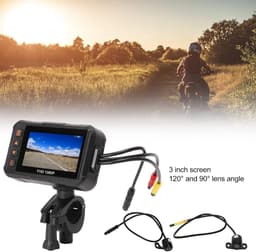 Motorcycle Dashcam 1080P Front Rear Camera Video 30 FPS Double Wide Angle Waterproof Driving Recorder Support Loop Recording G-Sensor Parking Monitoring - 3 Inch — thumbnail 4