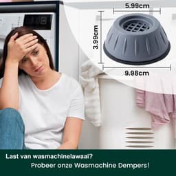 Wasmachine Verhoger Inclusief Mini Waterpas – Wasmachine Trillingsdempers - Wasmachine Tussenstuk — thumbnail 5
