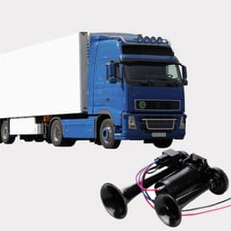 Super Luide Dubbele Luchthoorn 600dB met Compressor voor 12V Auto, Vrachtwagen en Boot — thumbnail 2