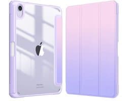 Dunne Beschermcase voor iPad Mini 7 (2024) en iPad Mini 6 – Schokbestendig en Transparant met Pencilsysteem