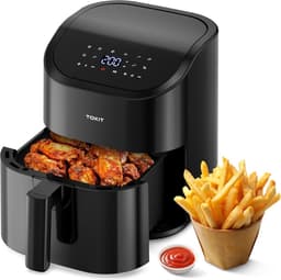 Compacte Airfryer met 10 Programma's - 4.5 Liter en 1500W Vermogen — thumbnail 1
