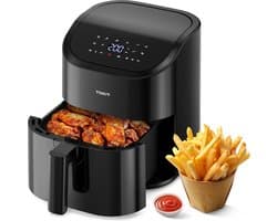 Compacte Airfryer met 10 Programma's - 4.5 Liter en 1500W Vermogen