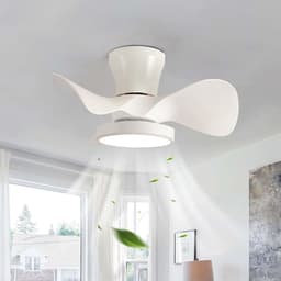 Moderne Plafondventilator Met Stille Ventilator & Dimbaar Licht - 55cm - Inclusief Afstandsbediening — thumbnail 2