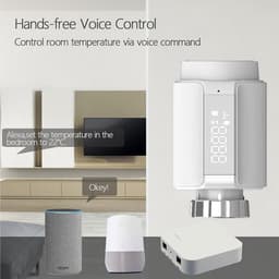 Slimme Zigbee Radiatorknop Programmeerbare Thermostaat met Stembediening — thumbnail 2