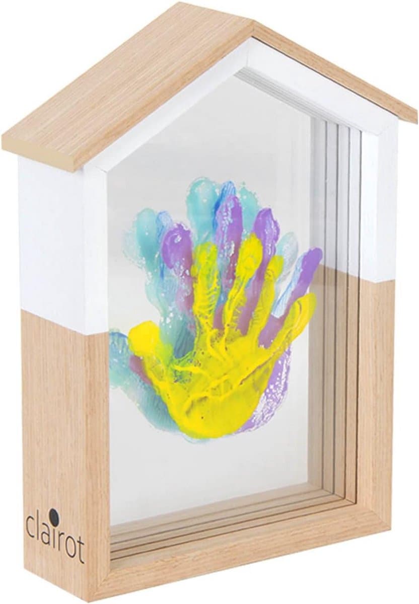Mooie Handafdruk Set voor Kinderen, Familie en Baby – Inclusief 4 Kleuren Klei voor een Duurzaam Souvenir — afbeelding 1