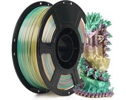 Glanzend Zijde PLA Gloeidraad voor 3D-Printer, Kleurveranderend en Regenboogeffect